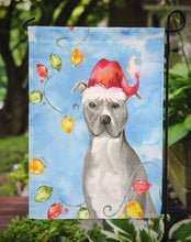 Load image into Gallery viewer, Christmas Lights Staffordshire Bull Terrier Garden Flag - Outdoor Decorative Yard Flag CK2502GF