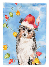 Load image into Gallery viewer, Christmas Lights Australian Shepherd Garden Flag - Outdoor Decorative Yard Flag CK2504GF