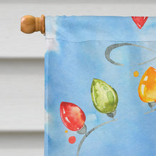 Load image into Gallery viewer, Christmas Lights Westie Flag Canvas House Size CK2511CHF