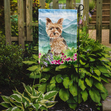 Load image into Gallery viewer, Mountian Flowers Yorkshire Terrier Yorkie Garden Flag - Outdoor Decorative Yard Flag CK2512GF