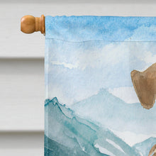 Load image into Gallery viewer, Mountian Flowers Welsh Terrier Flag Canvas House Size CK2516CHF