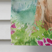 Load image into Gallery viewer, Mountian Flowers Welsh Terrier Flag Canvas House Size CK2516CHF