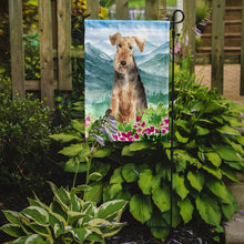 Load image into Gallery viewer, Mountian Flowers Welsh Terrier Garden Flag - Outdoor Decorative Yard Flag CK2516GF
