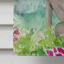 Load image into Gallery viewer, Mountian Flowers Weimaraner Flag Canvas House Size CK2517CHF