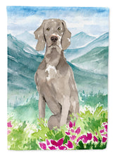 Load image into Gallery viewer, Mountian Flowers Weimaraner Garden Flag - Outdoor Decorative Yard Flag CK2517GF