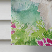 Load image into Gallery viewer, Mountain Flowers Shih Tzu Puppy Flag Canvas House Size CK2520CHF