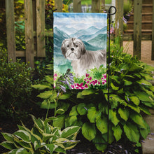 Load image into Gallery viewer, Mountain Flowers Shih Tzu Puppy Garden Flag - Outdoor Decorative Yard Flag CK2520GF