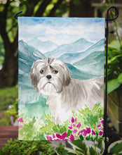 Load image into Gallery viewer, Mountain Flowers Shih Tzu Puppy Garden Flag - Outdoor Decorative Yard Flag CK2520GF