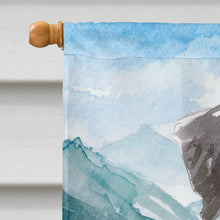 Load image into Gallery viewer, Mountain Flowers Schnauzer #2 Flag Canvas House Size CK2528CHF
