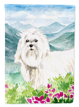 Load image into Gallery viewer, Mountain Flowers Maltese Flag Canvas House Size CK2529CHF