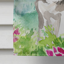 Load image into Gallery viewer, Mountain Flowers Alaskan Malamute Flag Canvas House Size CK2530CHF