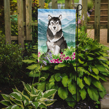 Load image into Gallery viewer, Mountain Flowers Alaskan Malamute Garden Flag - Outdoor Decorative Yard Flag CK2530GF