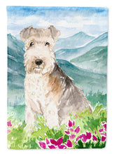 Load image into Gallery viewer, Mountain Flowers Lakeland Terrier Flag Canvas House Size CK2531CHF