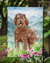 Load image into Gallery viewer, Mountain Flowers Labradoodle Garden Flag - Outdoor Decorative Yard Flag CK2532GF