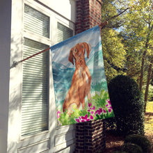 Load image into Gallery viewer, Mountain Flowers Vizsla Flag Canvas House Size CK2535CHF