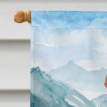 Load image into Gallery viewer, Mountain Flowers Vizsla Flag Canvas House Size CK2535CHF