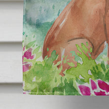 Load image into Gallery viewer, Mountain Flowers Vizsla Flag Canvas House Size CK2535CHF