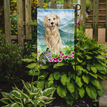 Load image into Gallery viewer, Mountain Flowers Golden Retriever Garden Flag - Outdoor Decorative Yard Flag CK2536GF