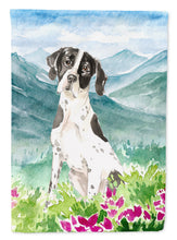 Load image into Gallery viewer, Mountain Flowers English Pointer Flag Canvas House Size CK2538CHF