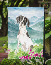 Load image into Gallery viewer, Mountain Flowers English Pointer Garden Flag - Outdoor Decorative Yard Flag CK2538GF