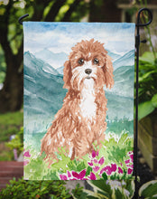 Load image into Gallery viewer, Mountain Flowers Cavapoo Garden Flag - Outdoor Decorative Yard Flag CK2539GF