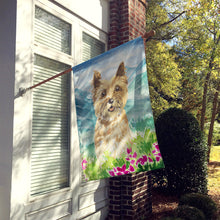 Load image into Gallery viewer, Mountain Flowers Cairn Terrier Flag Canvas House Size CK2541CHF