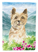 Load image into Gallery viewer, Mountain Flowers Cairn Terrier Flag Canvas House Size CK2541CHF