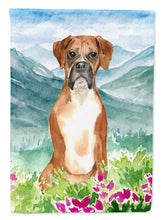 Load image into Gallery viewer, Mountain Flowers Boxer Flag Canvas House Size CK2542CHF