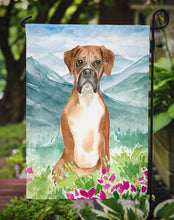 Load image into Gallery viewer, Mountain Flowers Boxer Garden Flag - Outdoor Decorative Yard Flag CK2542GF