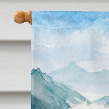 Load image into Gallery viewer, Mountain Flowers Bichon Frise Flag Canvas House Size CK2546CHF