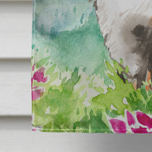 Load image into Gallery viewer, Mountain Flowers Bernese Mountain Dog Flag Canvas House Size CK2547CHF