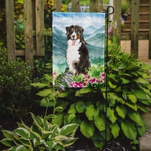 Load image into Gallery viewer, Mountain Flowers Bernese Mountain Dog Garden Flag - Outdoor Decorative Yard Flag CK2547GF
