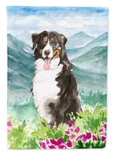 Load image into Gallery viewer, Mountain Flowers Bernese Mountain Dog Garden Flag - Outdoor Decorative Yard Flag CK2547GF