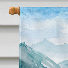 Load image into Gallery viewer, Mountain Flowers Basset Hound Flag Canvas House Size CK2548CHF