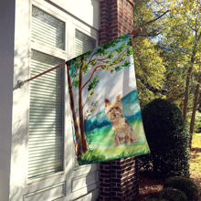 Load image into Gallery viewer, Under the Tree Yorkie Yorkshire Terrier Flag Canvas House Size CK2549CHF