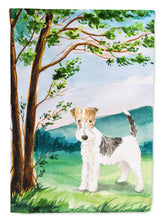 Load image into Gallery viewer, Under the Tree Fox Terrier Flag Canvas House Size CK2550CHF