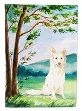 Load image into Gallery viewer, Under the Tree  White Collie Garden Flag - Outdoor Decorative Yard Flag CK2551GF