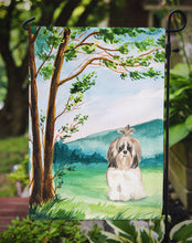 Load image into Gallery viewer, Under the Tree Shih Tzu Garden Flag - Outdoor Decorative Yard Flag CK2557GF