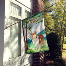 Load image into Gallery viewer, Under the Tree Sheltie Flag Canvas House Size CK2558CHF