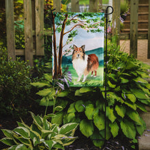 Load image into Gallery viewer, Under the Tree Sheltie Garden Flag - Outdoor Decorative Yard Flag CK2558GF