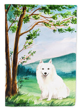 Load image into Gallery viewer, Under the Tree Japanese Spitz Flag Canvas House Size CK2569CHF