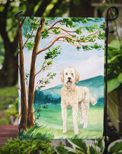 Load image into Gallery viewer, Under the Tree Goldendoodle Garden Flag - Outdoor Decorative Yard Flag CK2573GF