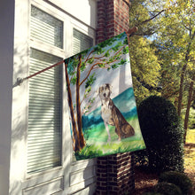 Load image into Gallery viewer, Under the Tree Catahoula Leopard Dog Flag Canvas House Size CK2576CHF