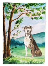 Load image into Gallery viewer, Under the Tree Catahoula Leopard Dog Flag Canvas House Size CK2576CHF