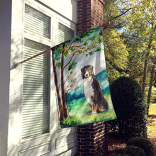Load image into Gallery viewer, Under the Tree Bernese Mountain Dog Flag Canvas House Size CK2583CHF