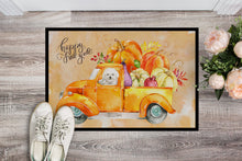 Load image into Gallery viewer, Fall Harvest Bichon Frisé Doormat - 24x36 Decorative Floor Mat – Indoor/Outdoor Rug with Artistic Flair CK2608JMAT