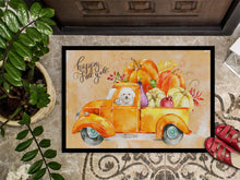 Load image into Gallery viewer, Fall Harvest Bichon Frisé Doormat - 24x36 Decorative Floor Mat – Indoor/Outdoor Rug with Artistic Flair CK2608JMAT