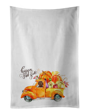 Load image into Gallery viewer, Fall Harvest Labradoodle White Kitchen Towel Set of 2