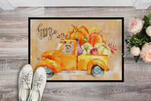 Load image into Gallery viewer, Fall Harvest Yorkshire Terrier Doormat - 18x27 Decorative Floor Mat – Indoor/Outdoor Rug with Artistic Flair CK2643MAT