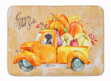 Load image into Gallery viewer, Fall Harvest Black Labrador Retriever Machine Washable Memory Foam Mat CK2647RUG